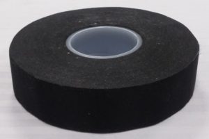 1" x 36yds black acetate cloth tape. 1.5" Acrylic core